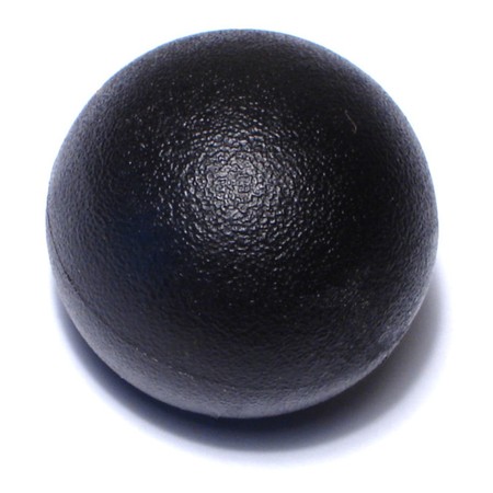 MIDWEST FASTENER 6mm-1.0 x 30mm Black Plastic Coarse Thread Ball Knobs 4PK 78185